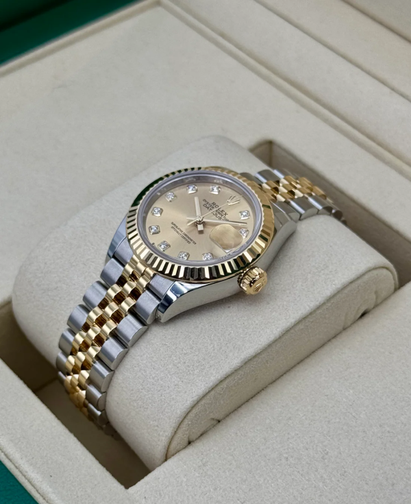 2025 Rolex Lady Datejust 28mm 279173 Jubilee Champagne Diamond Dial (Unworn) (No. 1 of 2) for sale