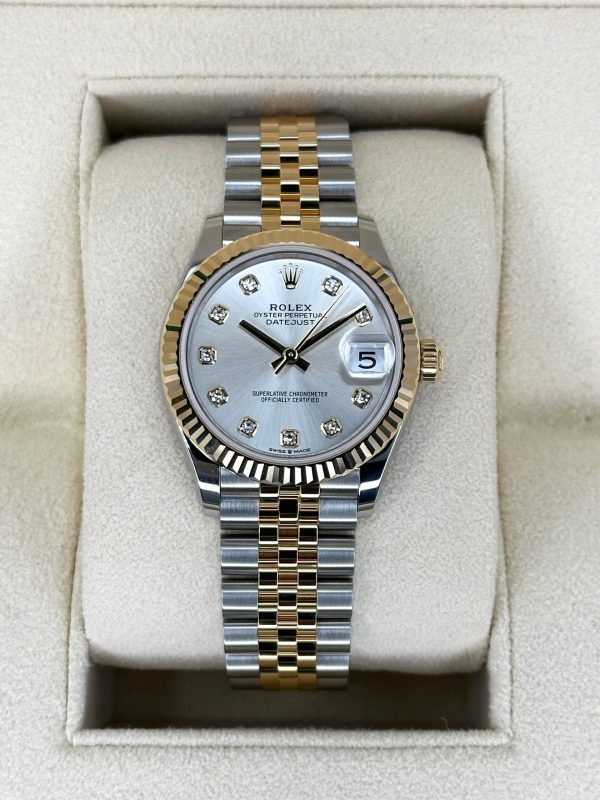 2024 Rolex Lady Datejust 31mm 278273 Two-Tone Silver Diamond Dial (Unworn) (No. 2 of 2) for sale