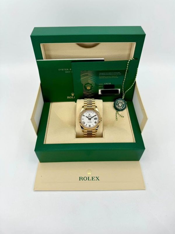 2025 Rolex Day-Date 40mm 228238 Presidential White Dial (Unworn) for sale