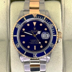 1987 Rolex Submariner 40mm 16803 Two-Tone Blue/Purple Dial for sale