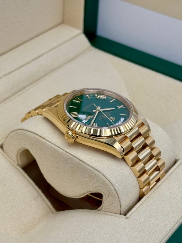 2023 Rolex Day-Date 40mm 228238 Arabic Calendar Green Dial for sale