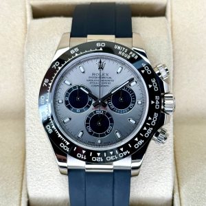 2018 Rolex Daytona 40mm 116519LN White Gold Oysterflex Grey Ghost Dial for sale