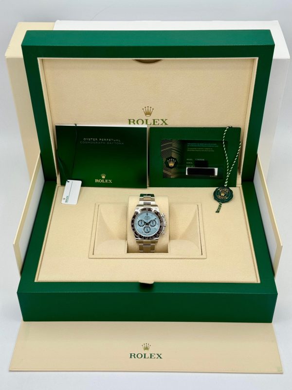 Rolex Daytona 40mm 126506 Platinum Ice Blue Diamond Baguette Dial (Unworn) for sale