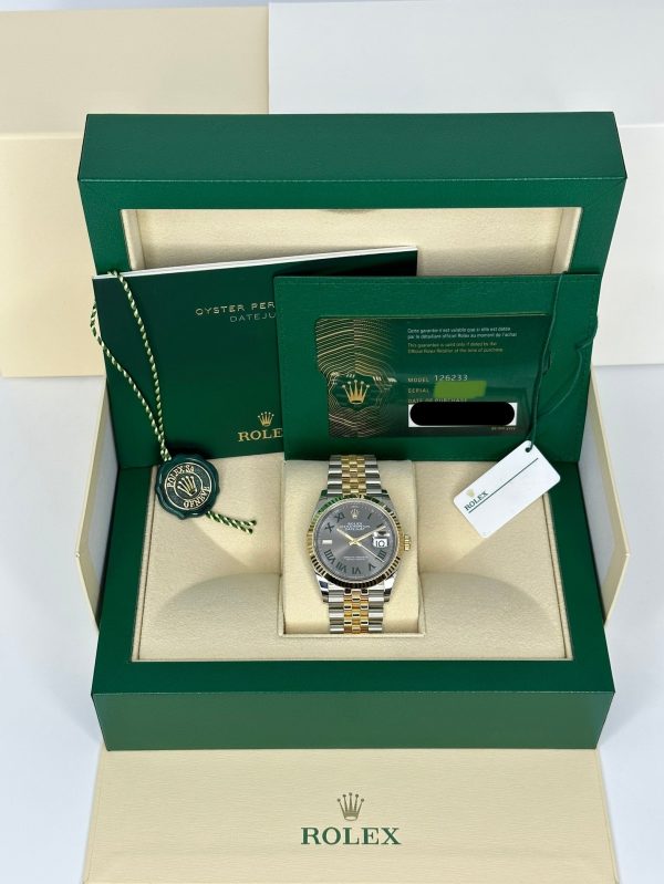 2024 Rolex Datejust 36mm 126233 Two-Tone Jubilee Wimbledon Dial (Unworn) for sale
