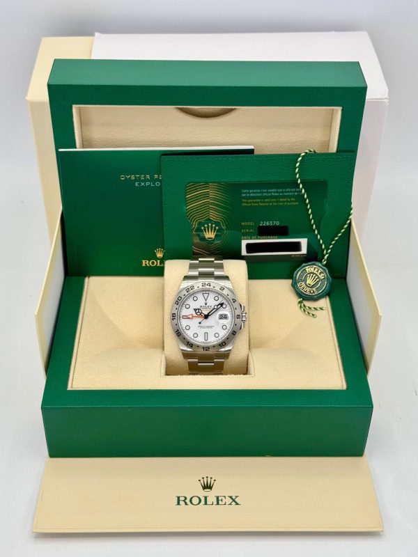 2025 Rolex Explorer II 42mm 226570 Polar White Dial (Unworn) (No. 1 of 4) for sale