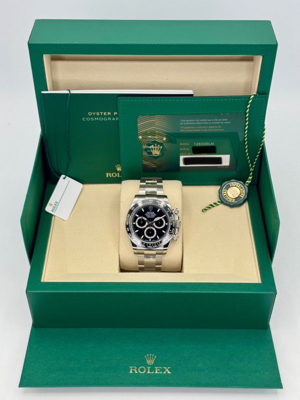 2025 Rolex Daytona 40mm 126500LN Stainless Steel Black Dial (Unworn) for sale