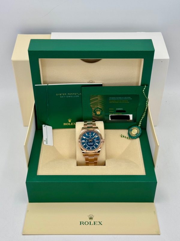 2025 Rolex Sky-Dweller 42mm 336935 Rose Gold Blue Dial (Unworn) (No. 2 of 2) for sale