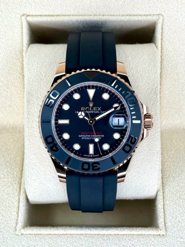 2023 Rolex Yacht-Master 37mm 268655 Rose Gold Black Dial (Unworn) for sale