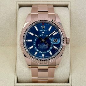 2025 Rolex Sky-Dweller 42mm 336935 Rose Gold Blue Dial (Unworn) (No. 1 of 2) for sale