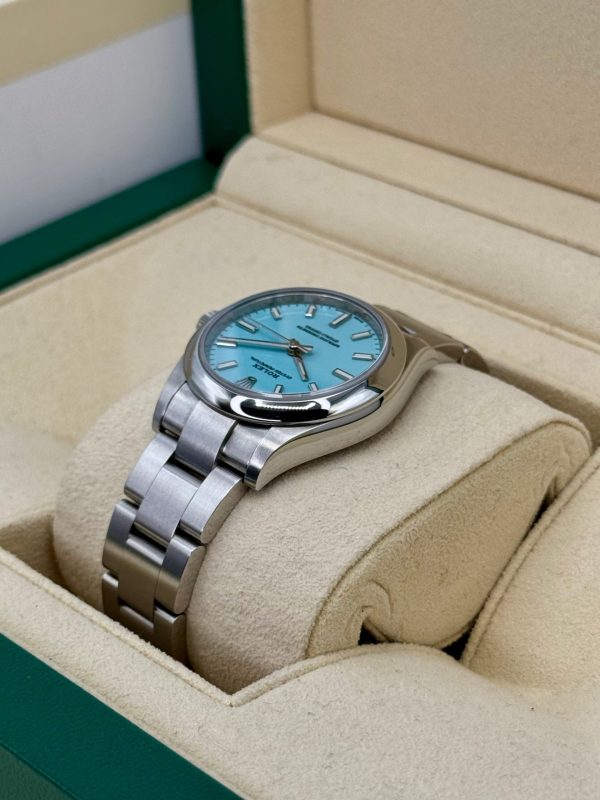 2021 Rolex Oyster Perpetual 31mm 277200 Turquoise Tiffany Blue Dial for sale