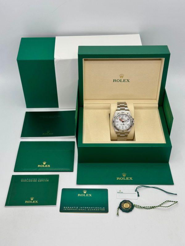 2025 Rolex Explorer II 42mm 226570 Polar White Dial (Unworn) (No. 4 of 4) for sale