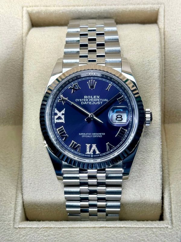 2025 Rolex Datejust 36mm 126234 Stainless Steel Jubilee Purple Dial (Unworn) for sale