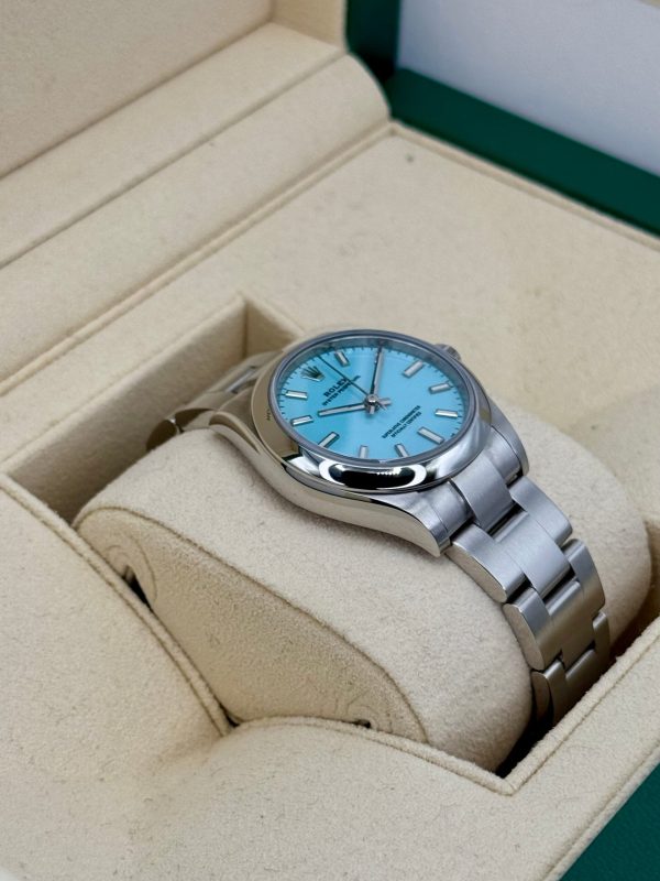 2021 Rolex Oyster Perpetual 31mm 277200 Turquoise Tiffany Blue Dial for sale
