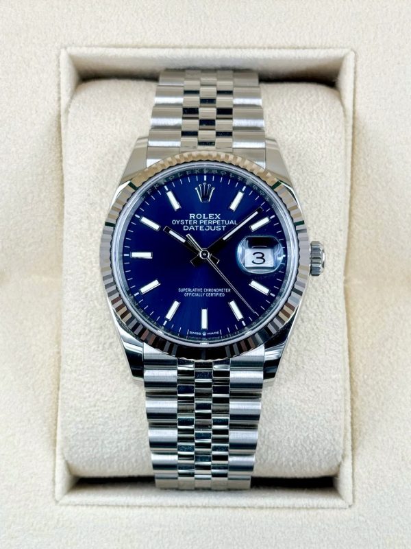 2024 Rolex Datejust 36mm 126234 Stainless Steel Jubilee Blue Dial (Unworn) for sale