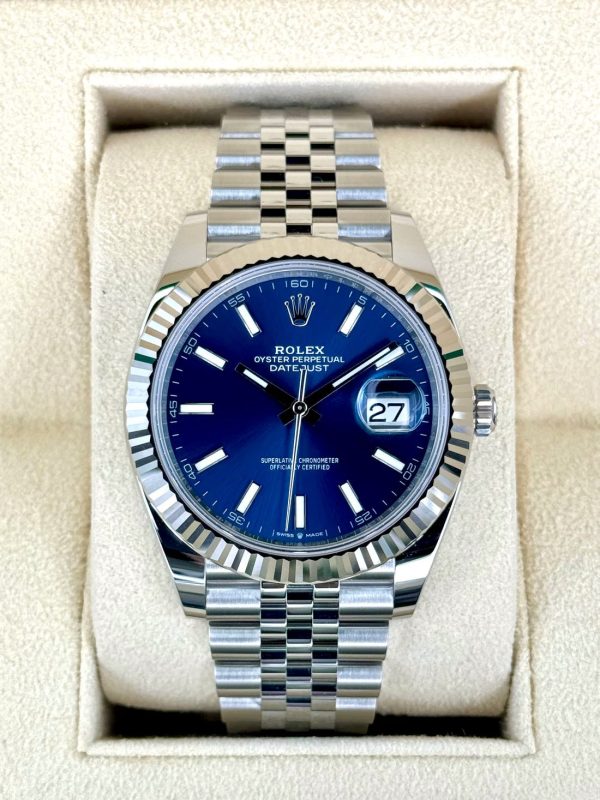 2024 Rolex Datejust 41mm 126334 Stainless Steel Jubilee Blue Dial (Unworn) for sale