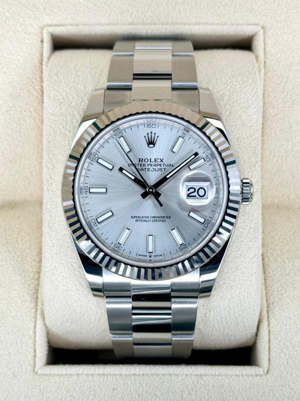 2024 Rolex Datejust 41mm 126334 Stainless Steel Oyster Silver Dial (Unworn) (No. 2 of 2) for sale