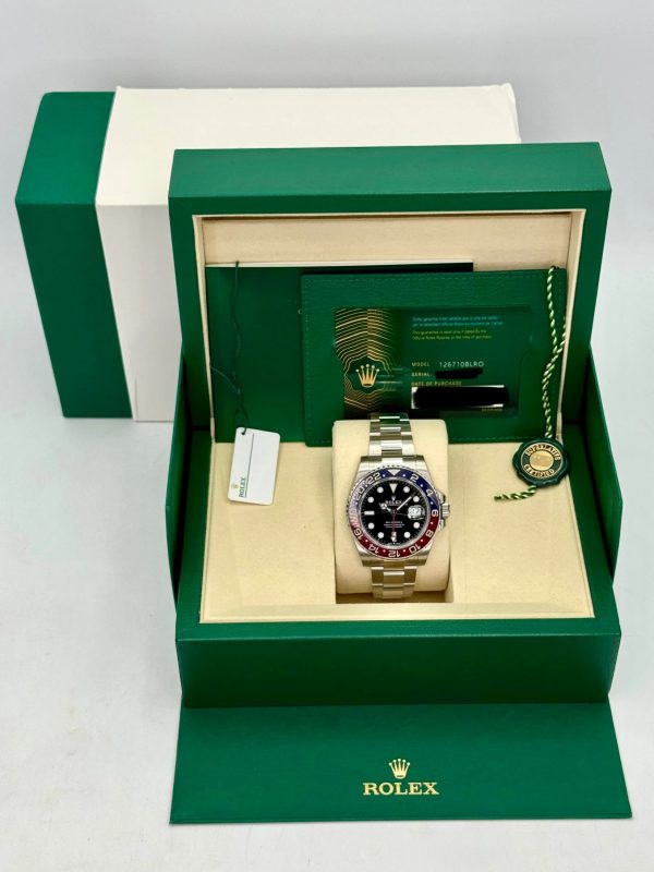 2026 Rolex GMT-Master II “Pepsi” 40mm 126710BLRO Stainless Steel Oyster Bracelet Black Dial (Unworn) for sale
