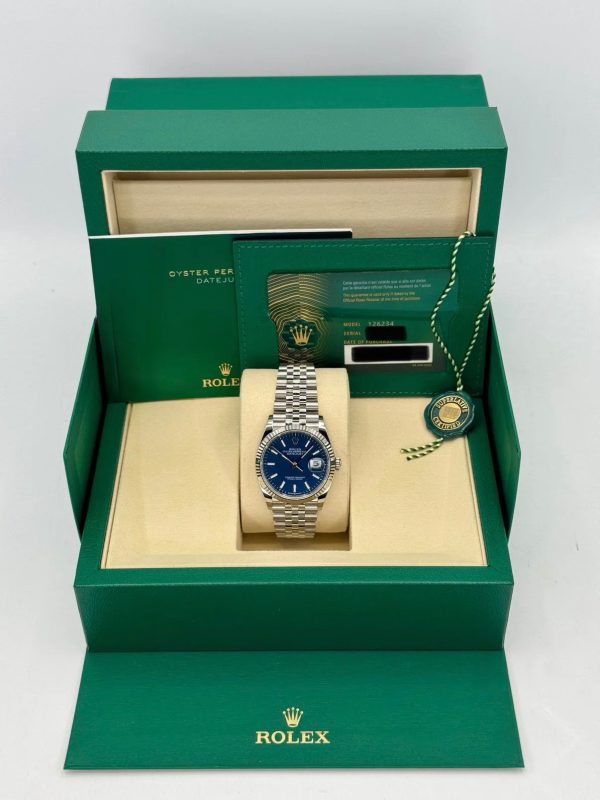 2025 Rolex Datejust 36mm 126234 Stainless Steel Jubilee Blue Dial (Unworn) for sale