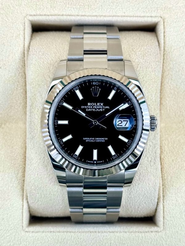 2024 Rolex Datejust 41mm 126334 Stainless Steel Oyster Black Dial (Unworn) for sale