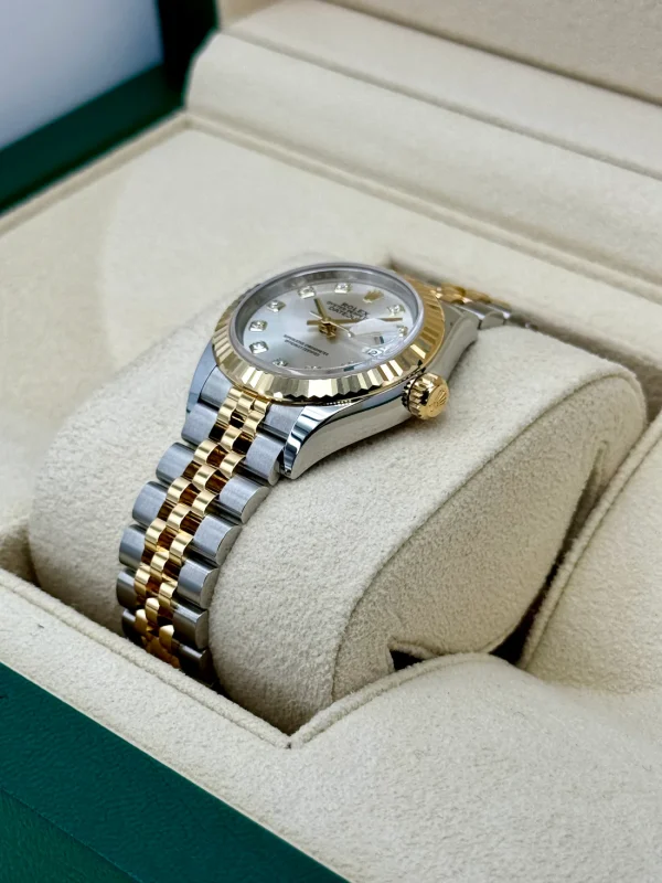 2024 Rolex Lady Datejust 28mm 279173 Jubilee Silver Diamond Dial (Unworn) for sale