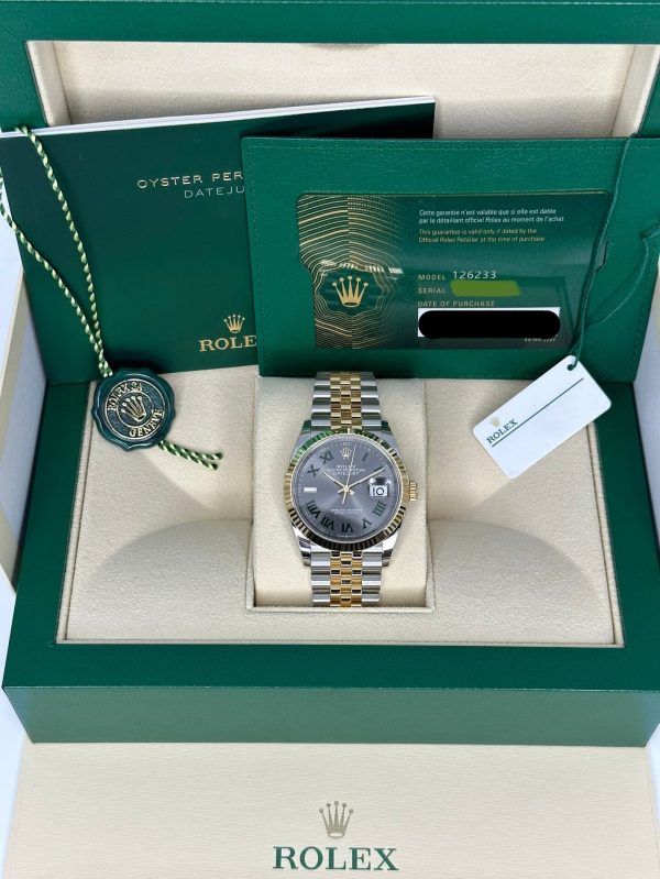2024 Rolex Datejust 36mm 126233 Two-Tone Jubilee Wimbledon Dial (Unworn) for sale