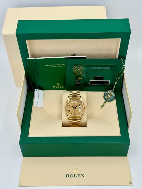 2023 Rolex Day-Date 40mm 228238 Presidential Champagne Dial for sale
