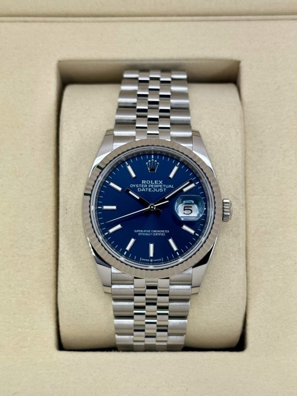 2025 Rolex Datejust 36mm 126234 Stainless Steel Jubilee Blue Dial (Unworn) for sale