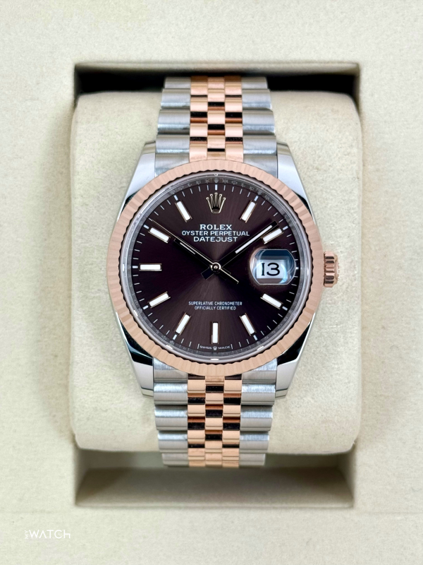 2025 Rolex Datejust 36mm 126231 Two-Tone Jubilee Chocolate Dial (Unworn) for sale