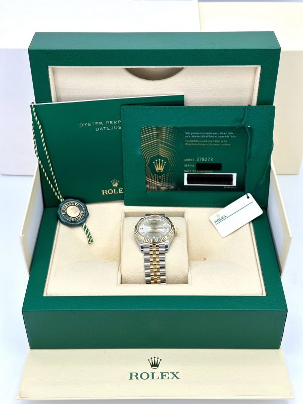 2024 Rolex Lady Datejust 31mm 278273 Two-Tone Silver Diamond Dial (Unworn) (No. 2 of 2) for sale