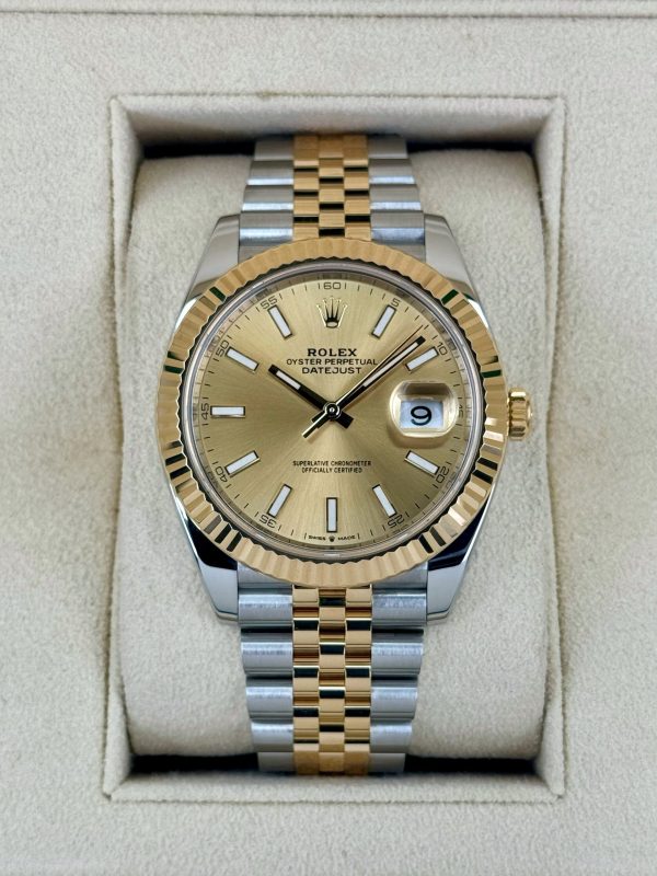2022 Rolex Datejust 41mm 126333 Two-Tone Jubilee Champagne Dial for sale