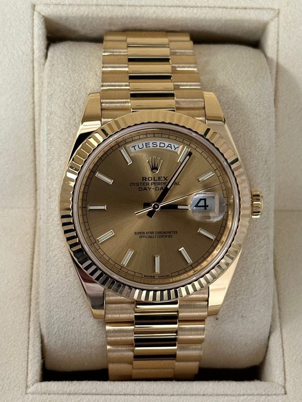 2016 Rolex Day-Date 40mm 228238 Presidential Champagne Dial for sale