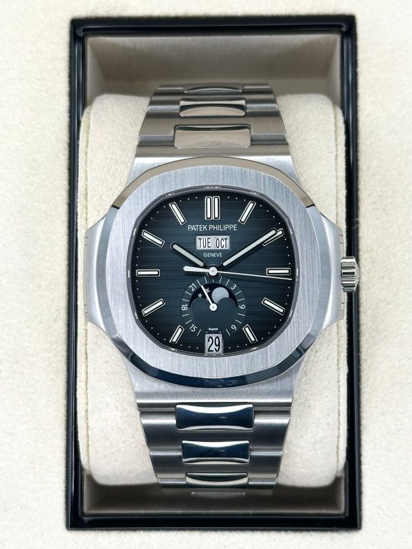 2022 Patek Philippe 5726/1A-014 Nautilus Moonphase Blue Dial for sale
