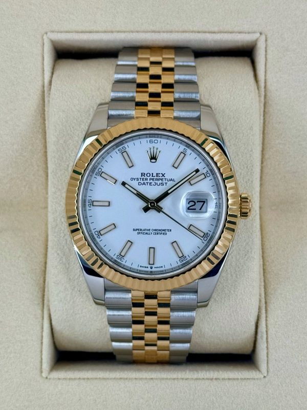 2020 Rolex Datejust 41mm 126333 Two-Tone Jubilee White Dial for sale