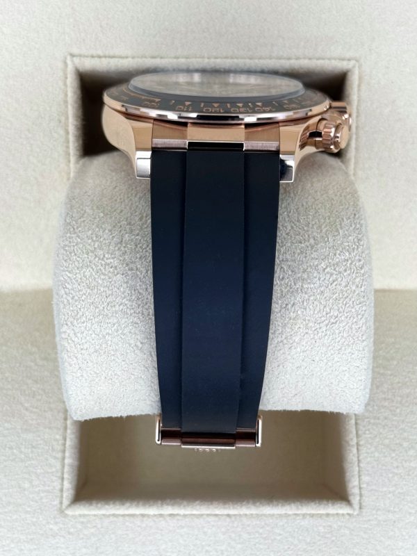 2024 Rolex Daytona 40mm 126515LN Rose Gold Oysterflex Black Dial Dial (Unworn) for sale