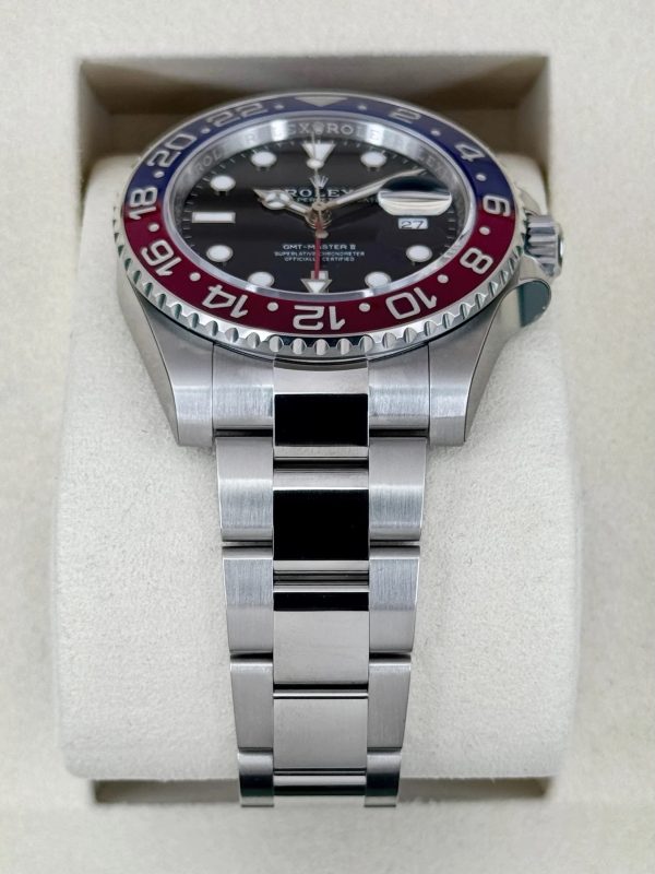 2026 Rolex GMT-Master II “Pepsi” 40mm 126710BLRO Stainless Steel Oyster Bracelet Black Dial (Unworn) for sale