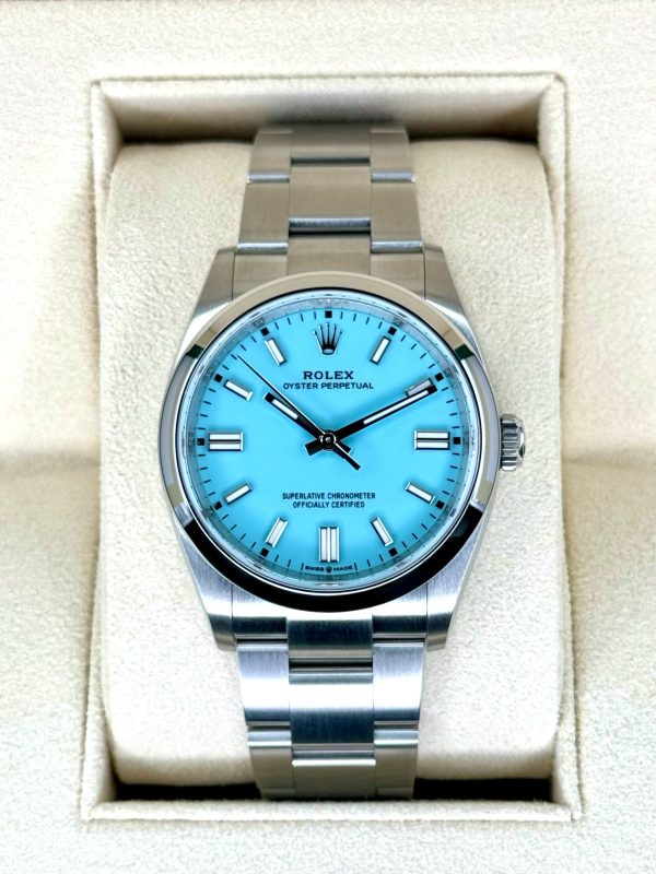 2024 Rolex Oyster Perpetual 36mm 126000 Tiffany Blue Dial (Unworn) for sale