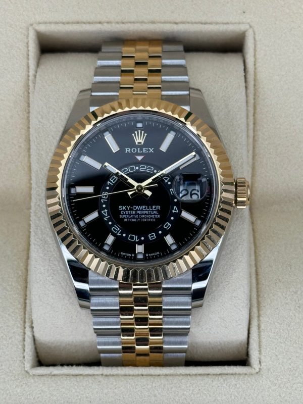 2024 Rolex Sky-Dweller 42mm 336933 Two-Tone Jubilee Black Dial (Unworn) for sale