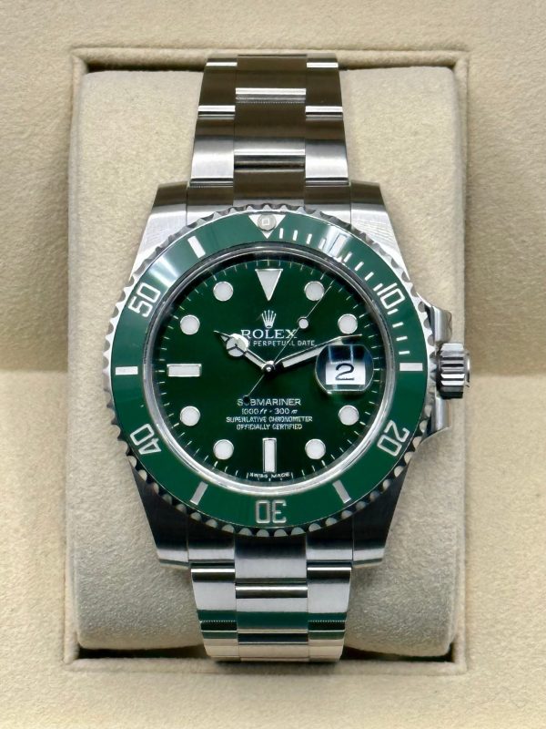 2015 Rolex Submariner “Hulk” 40mm 116610LV Green Dial (No. 1 of 7) for sale