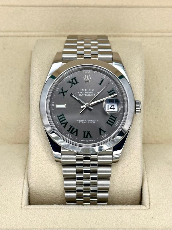 2022 Rolex Datejust 41mm 126300 Jubilee Wimbledon Dial for sale