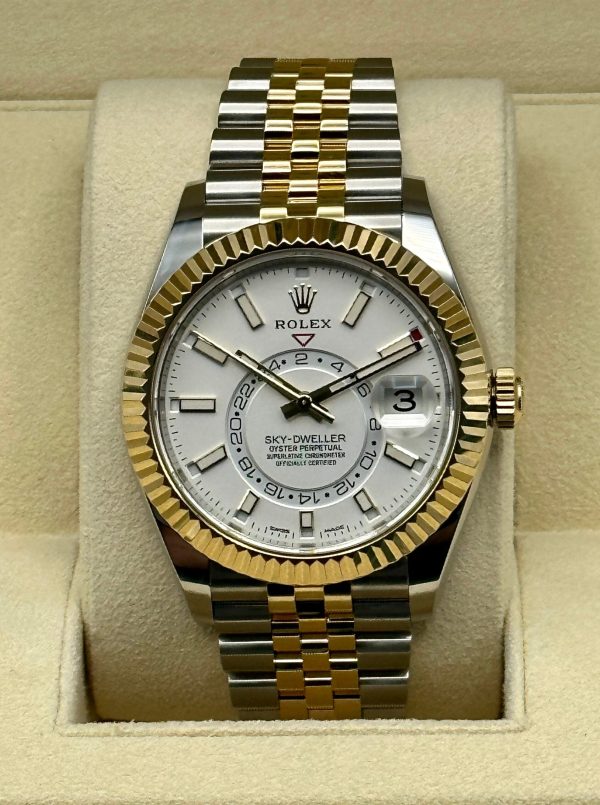 2023 Rolex Sky-Dweller 42mm 326933 Two-Tone Jubilee White Dial (Unworn) for sale