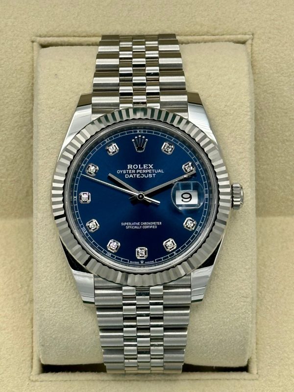 2022 Rolex Datejust 41mm 126334 Jubilee Blue Diamond Dial (No. 1 of 2) for sale