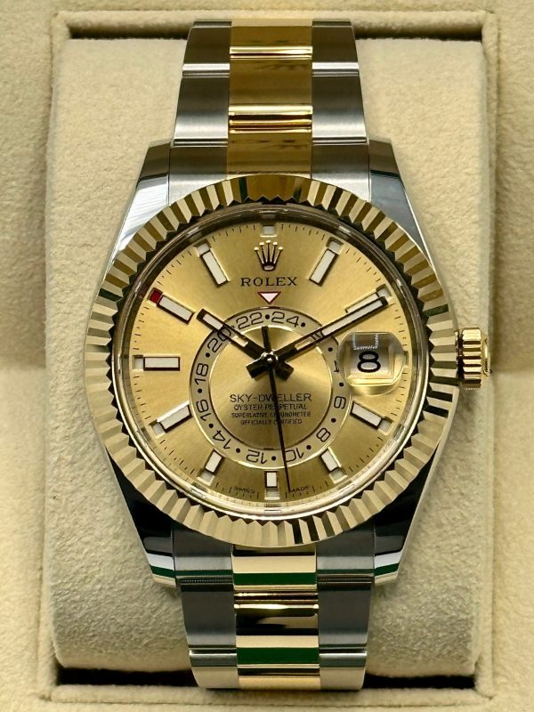 2023 Rolex Sky-Dweller 42mm 326933 Oyster Champagne Dial (Unworn) for sale