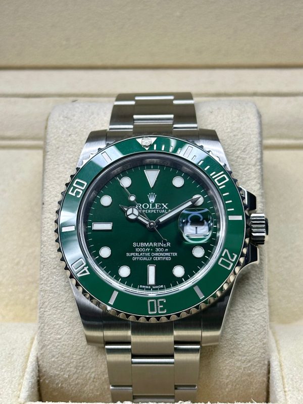 2015 Rolex Submariner “Hulk” 40mm 116610LV Green Dial (No. 2 of 7) for sale