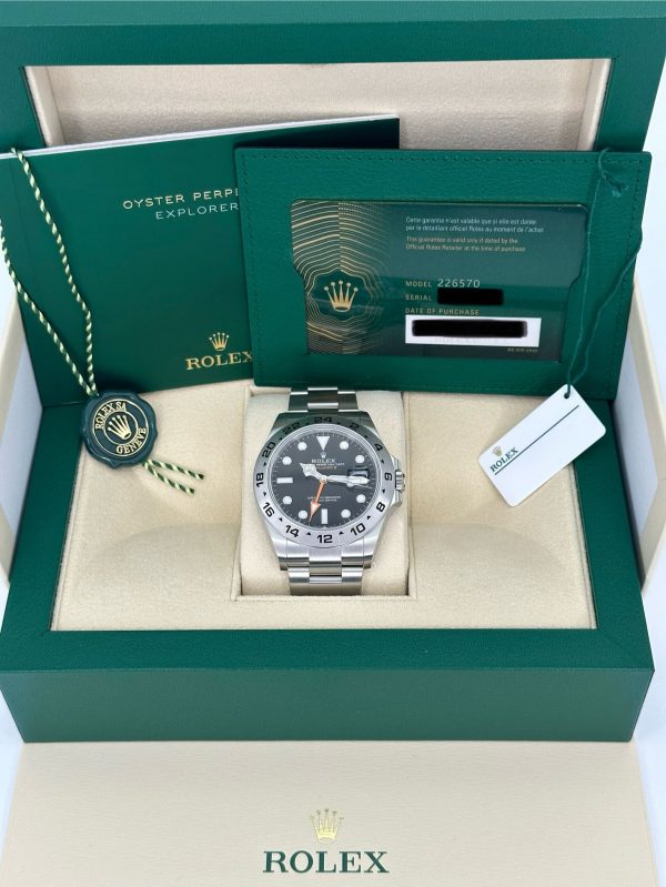2023 Rolex Explorer II 42mm 226570 Black Dial (No. 1 of 2) for sale