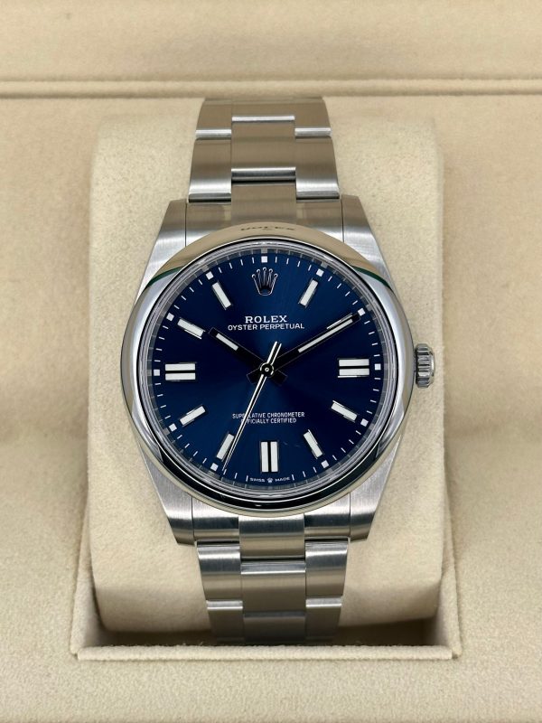 2024 Rolex Oyster Perpetual 41mm 124300 Blue Dial (Unworn) for sale