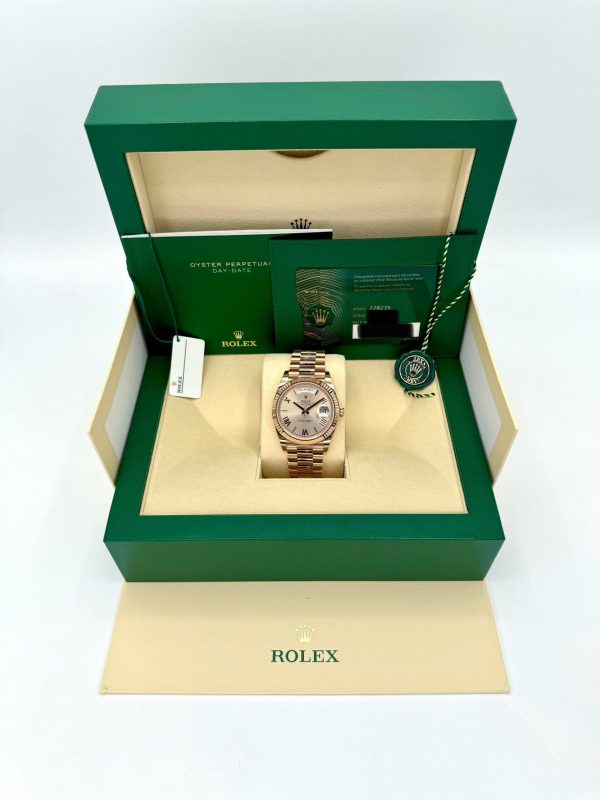 Rolex Day-Date 40mm 228235 Rose Gold Sundust Dial for sale