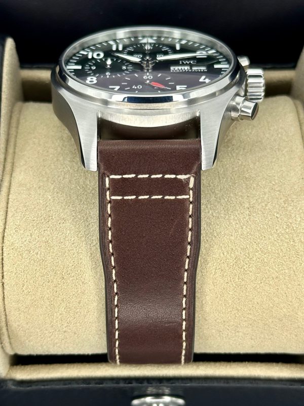 2023 IWC Pilot’s Chronograph 41mm IW388103 Stainless Steel Green Dial (Unworn) for sale