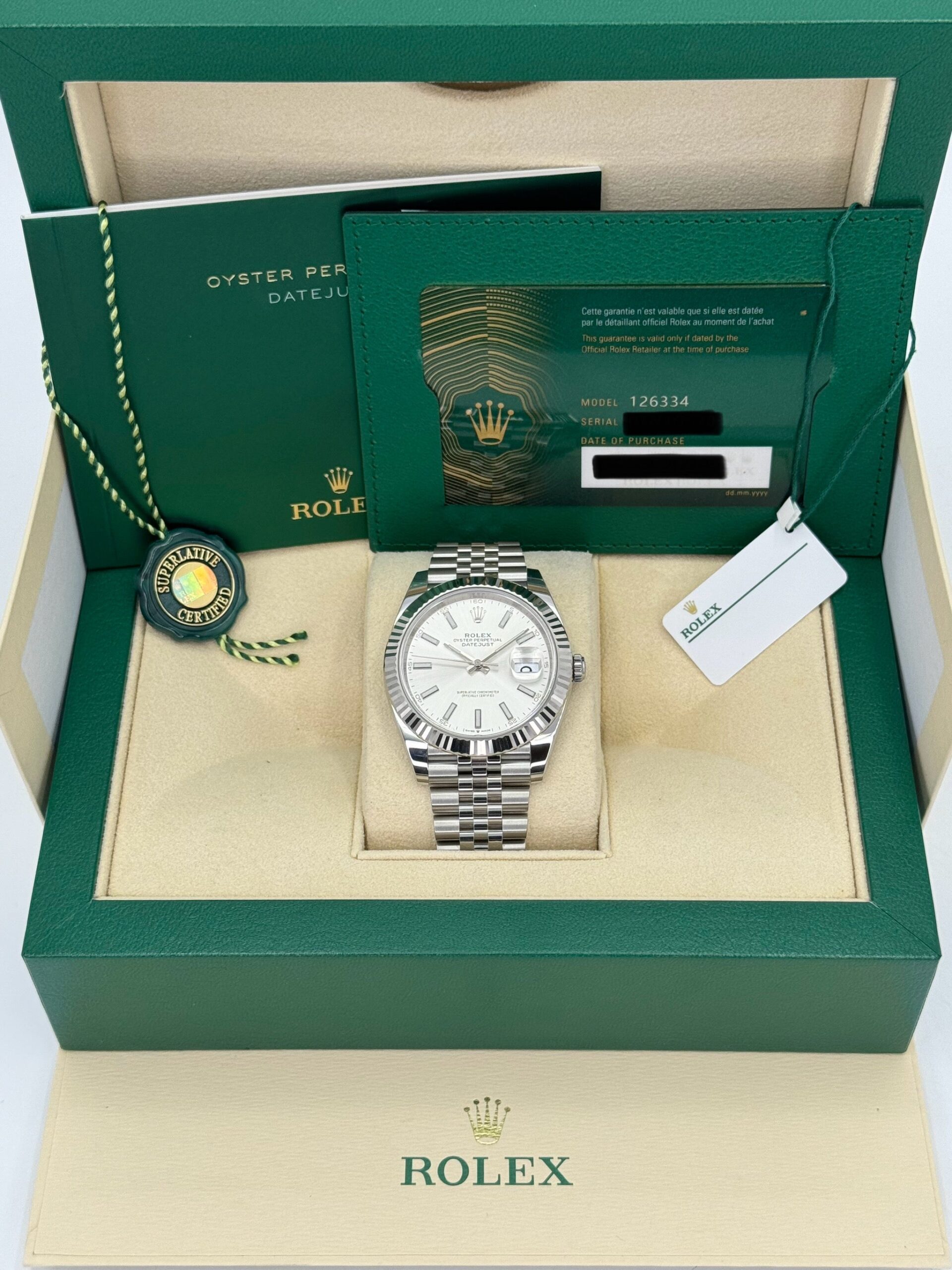 Pre owned Rolex Datejust 41 126334 for sale