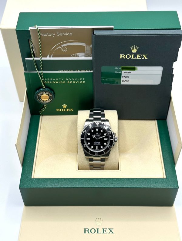 2015 Rolex Submariner 40mm 114060 Stainless Steel Black Dial for sale
