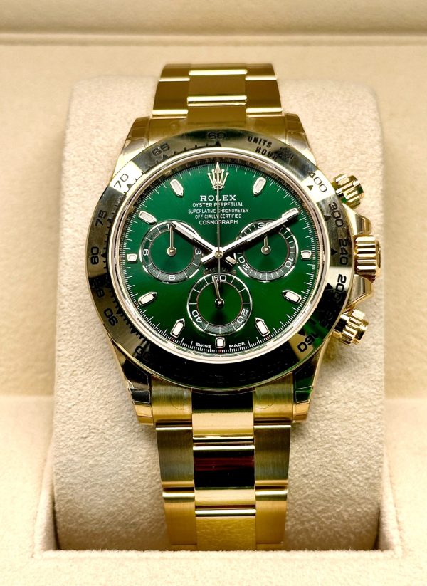 2021 Rolex Daytona “John Mayer” 40mm 116508 Yellow Gold Green Dial (Unworn) for sale